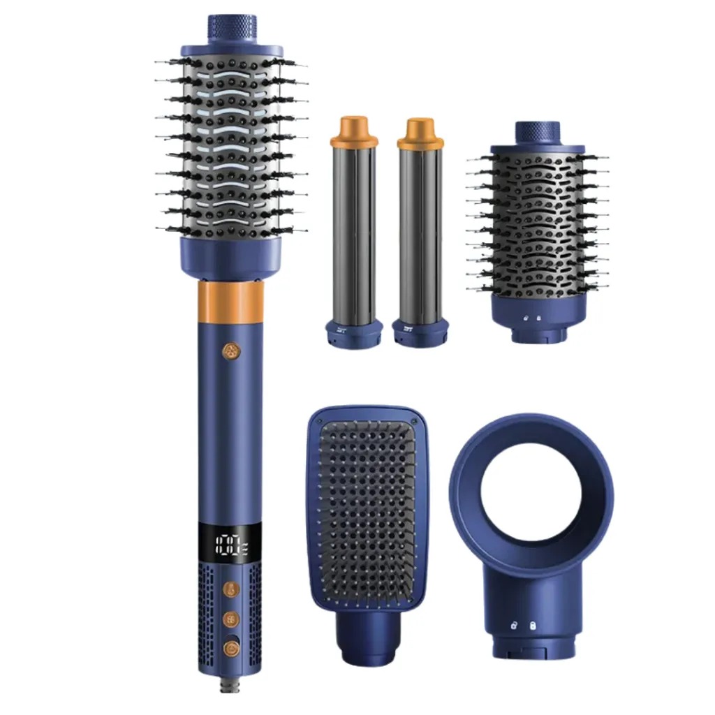 Brosse Soufflante 6en1 Lexical 1300W Bleu LAS-5255-6 — Afficher l'image 2