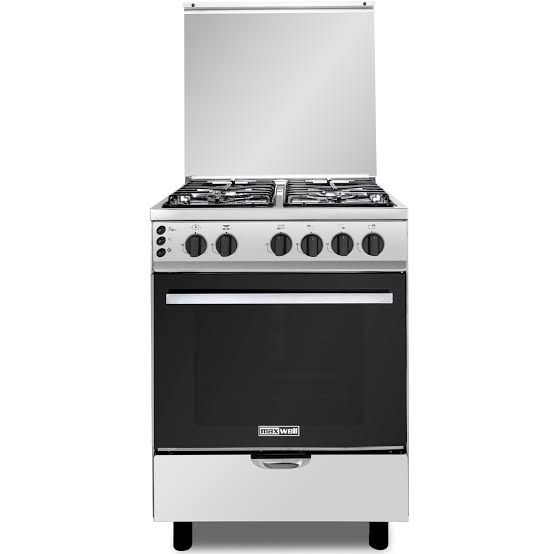 Cuisinière à Gaz Maxwell 4 Feux 60cm Ventilé Inox MAX-CFM60GIS