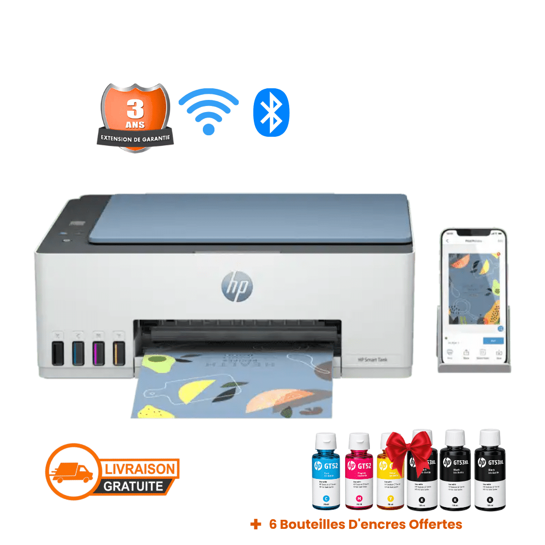 Imprimante HP Smart Tank 585 3-En-1 Avec WIFI