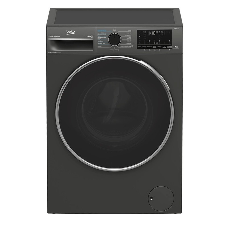Machine à laver automatique BEKO 10,5kg Inverter 1400T Gris foncé B5DFT810542MG