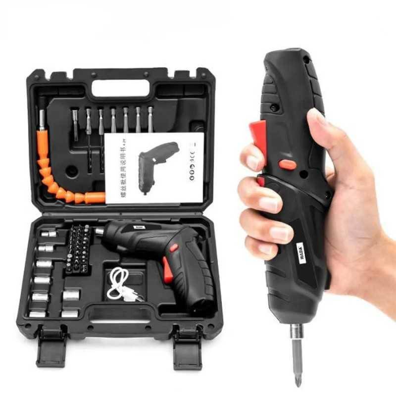 Visseuse Sans Fil Tournevis Électrique 4.2V Avec 47 Pièces