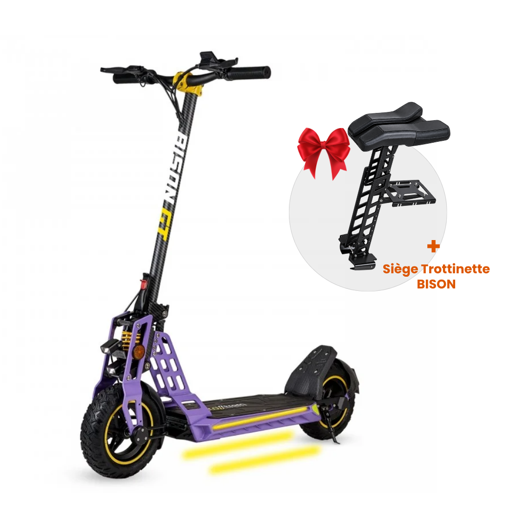 Trottinette Électrique ECOXTREM Bison GT Violet